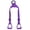 Purple, variant on Showman Heavy Duty Nylon Buddy Stirrups Royal Blue