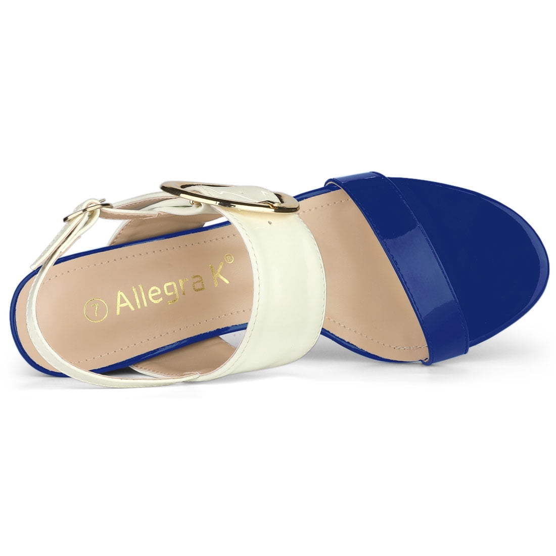 Unique Bargains Women's Slingback Block High Heel Sandals