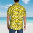 thumbnail image 4 of Balery Banana A Camisas hawaianas de manga corta para hombre, camisas playeras de corte holgado, camisas de vacaciones con botones,3X-Large, 4 of 7