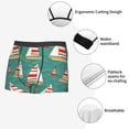 thumbnail image 3 of Sikiie Yachts And Buoys Print Men's Boxer Briefs, Elastic Waistband Boxer Briefs Leggings-Large, 3 of 5