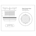 thumbnail image 5 of Desagüe de Ducha de Compresión de PVC de 2" Sin Masilla con Rejilla Redonda de 4-1/4" y Desagüe de Piso para Bañera., 5 of 5