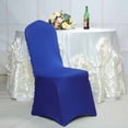 thumbnail image 5 of Efavormart 10 PCS Satin Rosette Royal Blue Stretch Banquet Spandex Chair Cover Dinning Event Slipcover For Wedding Banquet Catering, 5 of 7