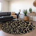 thumbnail image 3 of Dalyn Rugs Premium Machine Washable Mayfield AMF1023 Black 8' x 8' Round Rug, 3 of 6