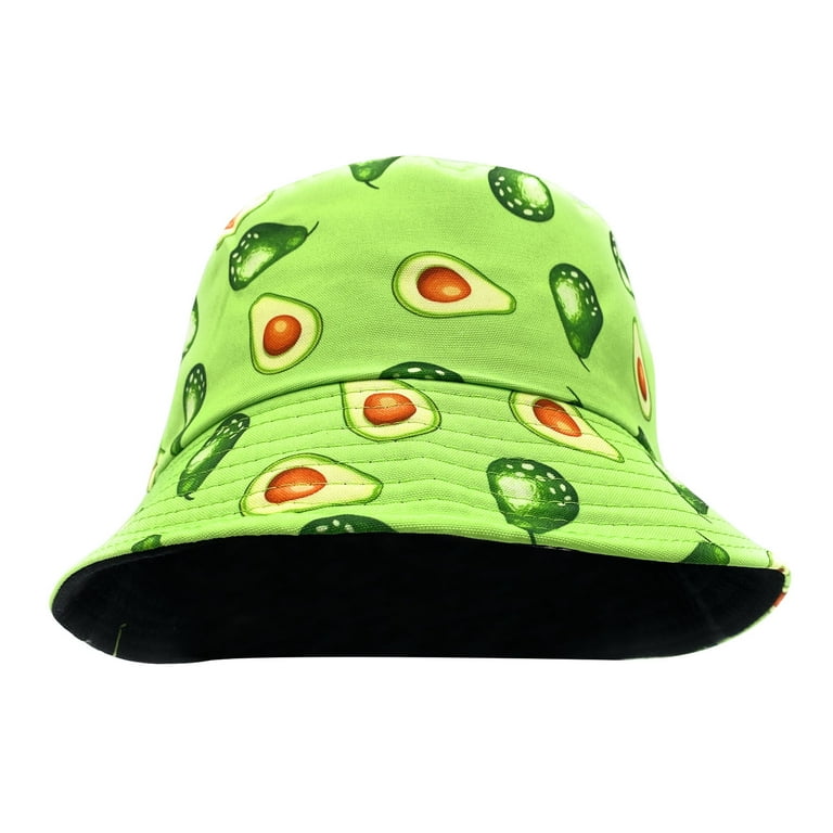 Empire Cove Fruit Designs Reversible Bucket Hat Fisherman Cap