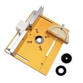 thumbnail image 2 of Aluminum Router Table Insert Plate W/Miter Gauge For Woodworking Benches Table Saw Multifunctional Trimmer Engraving Machine ,Woodworking Protractor, 2 of 7