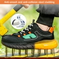 thumbnail image 5 of Safety Shoes Mens Womens Cushioning Steel Toe Cap Work Shoes Lightweight Breathable Safety Trainer Puncture Proof, 5 of 7