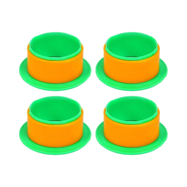 Abbracc 4 Pcs Distributeur de Film Étirable Distributeur de Film Rétractable Poignées de Palette Compactes Protectrices Poignée de Film Rétractable pour Bureau Maison Vert Orange
