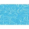 thumbnail image 1 of Ahgly Company Indoor Rectangle Patterned Bright Cyan Blue Area Rugs, 5' x 8', 1 of 6