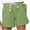 Green, variant on Abcnature Plus Size Shorts, Womens Athletic Shorts, Womens Plus Size Drawstring Casual Elastic Waist Pocket Loose Solid Shorts, Comfy Beach Shorts, Yoga Pants, Cycling Sport Shorts Green XXL