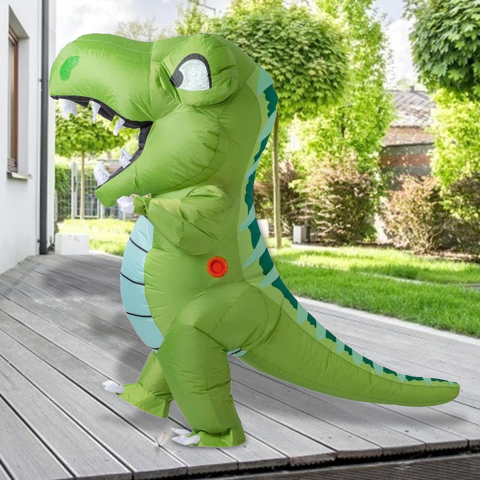 Disfraz de dinosaurio inflable Yinane Rex para adultos poliéster