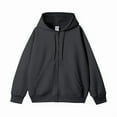 thumbnail image 2 of Autumn and winter new 350G heavy basic solid color cotton hooded sweater trendy brand loose men's Christmas gift, 2 of 9