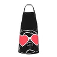 thumbnail image 3 of Cauagu Animal Bulldog French Aprons with Pockets,Waterproof Apron for Women,Kitchen Cooking Apron Adjustable Bib Aprons Chef Apron for Cooking,Drawing,Crafting, 3 of 8