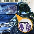 thumbnail image 3 of ALAZA Tropical Leaf-n5 Windshield Sun Shade Car Foldable Sun Visor Block UV Rays Protector 55"x27.6", 3 of 8