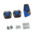 thumbnail image 3 of Juego de almohadillas para pedales de coche antideslizantes, universales y fáciles de instalar. Engranaje manual azul, 3 of 9