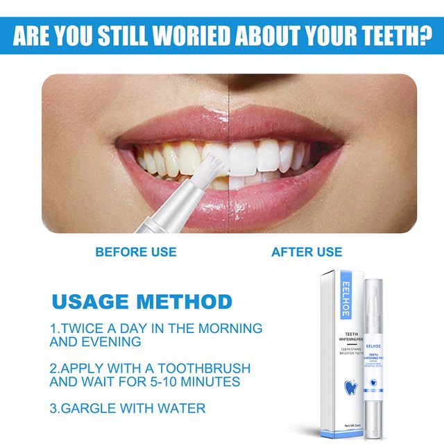 Esencia de blanqueador Dental de 5ml para hombres y mujeres, herramienta Dental de pasta de dientes para el cuidado bucal instantáneo Ndcxsfigh Cuidado Belleza
