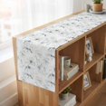 thumbnail image 6 of Table Runners 70 Inches Long Dress Scarves, Green Beige Spring Floral Farmhouse Coffee/Dining/Kitchen Table Decor, Holiday Table Runner, Luxury Botanical Summer 13x70 Inch, 6 of 9