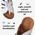 thumbnail image 4 of CHICVOMEY Women's Sandals 2025 Platform Slide Sandals with Bow Breathable Lightweight Summer Beach Shoes for Women Casual Walking Sandals, 4 of 6