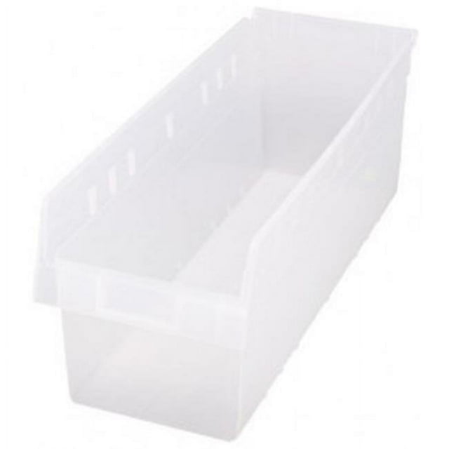 Clear Plastic Storage Bins - 23.63 x 8.38 x 8 in.