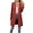Red, variant on Women's Long Cardigan Solid Color Long Sleeve Loose Fit Open Front with Pockets Casual Outerwear Jacket for Fall Winter