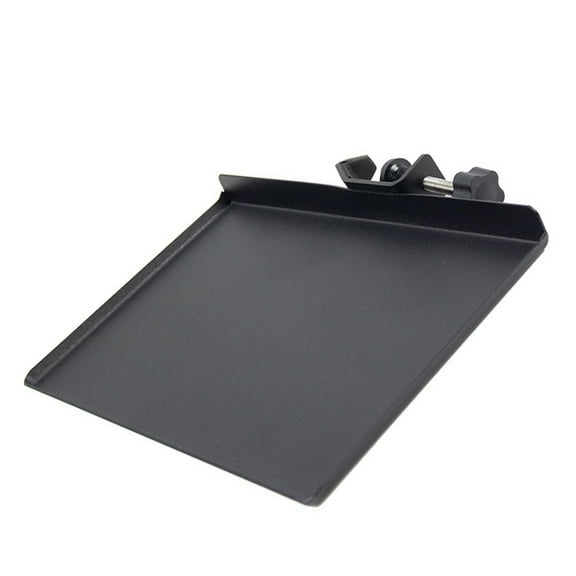 BESTOYARD Clamp on Mic Stand Tray Black Durable Storage for Small Accessories