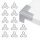 thumbnail image 1 of Protectores de esquina Uxcell 12Pcs Protectores de esquina de mesa Guardias de esquina de muebles y parachoques de bordes (en forma de T, gris), 1 of 6