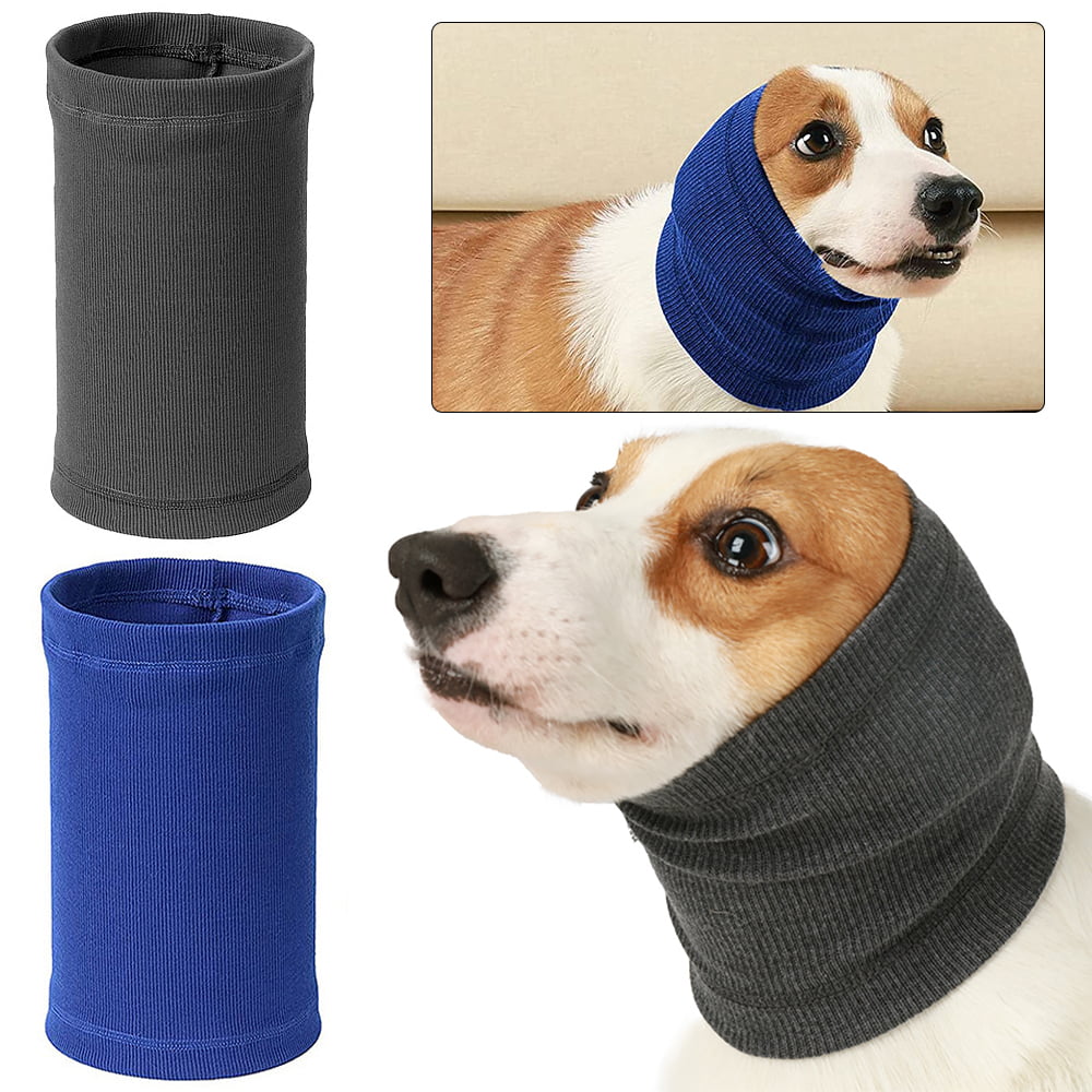 Akin Pet Hoodz for Dogs High Elasticity Dog Snood Dog Neck and Ears Warmer for Dog Calming Anti-Noise and Anti-Anxiety Comfortable Ear Muffs for Dog Ear Protection Large for 46-76cm