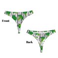 thumbnail image 3 of Balery Broccoli 2 Tangas de Algodón para Mujer con Estampado – Ropa Interior Sexy, Transpirable, G-string-XX-Large, 3 of 6