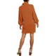 thumbnail image 5 of Vestido de suéter de gran tamaño suelto informal de manga larga con cuello alto para mujer vestidos de suéter de invierno suave Adepaton WMZL-2283-44, 5 of 6