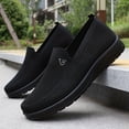 thumbnail image 4 of Men's Stylish Solid Knit Casual Shoes - The Perfect Choice for Outdoor Adventures and Leisure Enthusiasts - Lightweight, Breathable, Non-Slip, 4 of 9