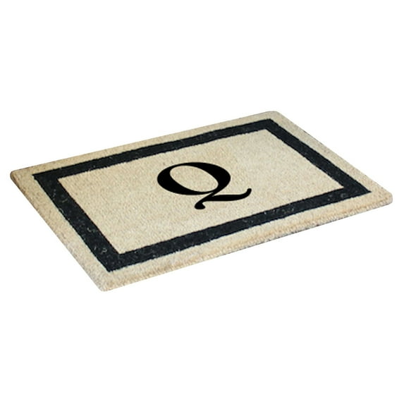 First Impression Classic Border Monogrammed Outdoor Door Mat