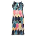 thumbnail image 4 of PENGXIANG Femmes Casual Mode Été Grande Taille Robe en Métal Suspendu Cou Imprimé Robes de Plage Sans Manches pour les Femmes 2022, 4 of 5