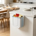 thumbnail image 6 of Collapsible Wall Mounted Trash Can with Hanging Design, Folding Plastic Garbage Bin for Kitchen and Bathroom, Space Saving Waste Container for Small Apartment, 6 of 6