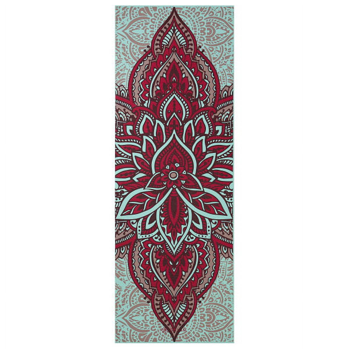 Gaiam Premium Reversible Yoga Mat, Zara Rogue, 6mm