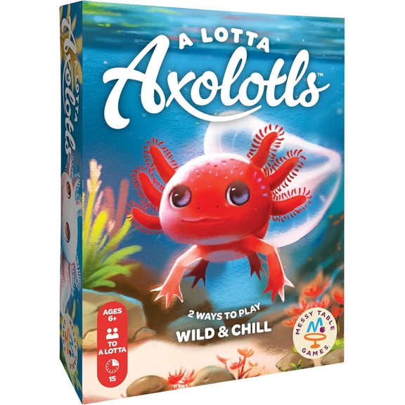 A Lotta Axolotls, Lighthearted Card Game, Great for Game Night, Perfect for Kids and Adults, Ages 6 and Up