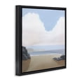 thumbnail image 3 of Stupell Industries Transitional Fluffy Clouds Over Beach Black Floating Frame Canvas Art, 18 x 18, by Melissa Wang, 3 of 8