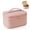 Pink, variant on Makeup Bag for Women, Portable Cosmetic Bag, Large Capacity Travel Makeup Organizer, Cosmetic Brush Case Gifts for Girls with Handle (Pink)