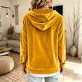thumbnail image 5 of Miqool Womens Velour Pullover Hoodies Fall Winter Casual Loose Fit Drawstring Long Sleeve Sweatshirt Tops, 5 of 6