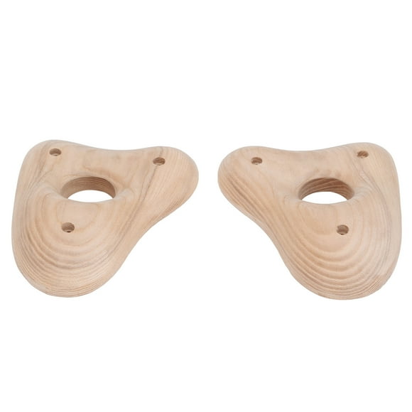 Rock Climbing Holds Set, Wooden Rock Climbing Holds Textured Professional for Indoor for Backyard for Kindergarten