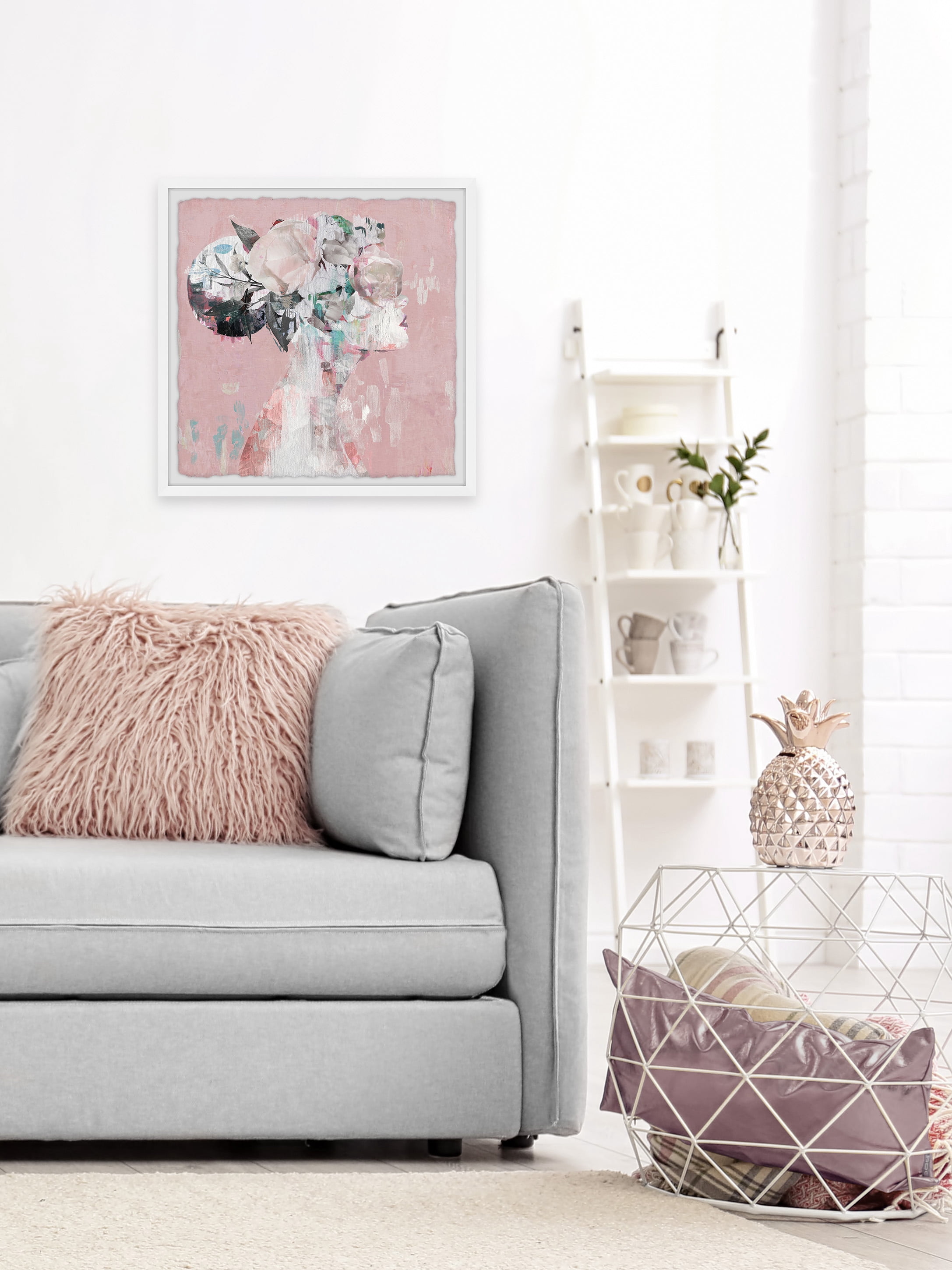 Parvez Taj Elegant Bun III Framed Wall Art, 24" x 24"