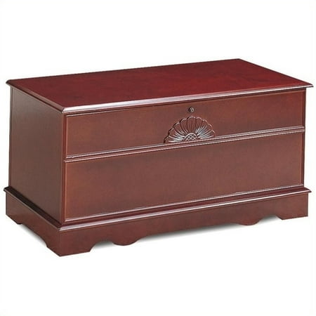 Coaster Cedar Chest with Locking Lid in Cherry
