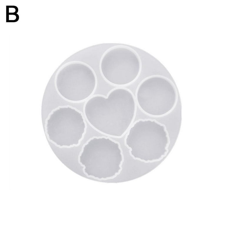 6 Pcs Resin Molds Badge Reels，AIFUDA Badge Holder Silicone Molds with 12  Clips Epoxy Casting Mold Badge Mold for Id Badge Reel