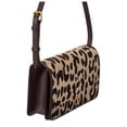 thumbnail image 3 of Valentino VLogo Haircalf & Leather Shoulder Bag, Brown, 3 of 5