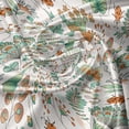 thumbnail image 5 of Ambesonne Floral Window Valance, Doodle Botanical Leaves, 54" X 18", Seafoam Orange White, 5 of 5