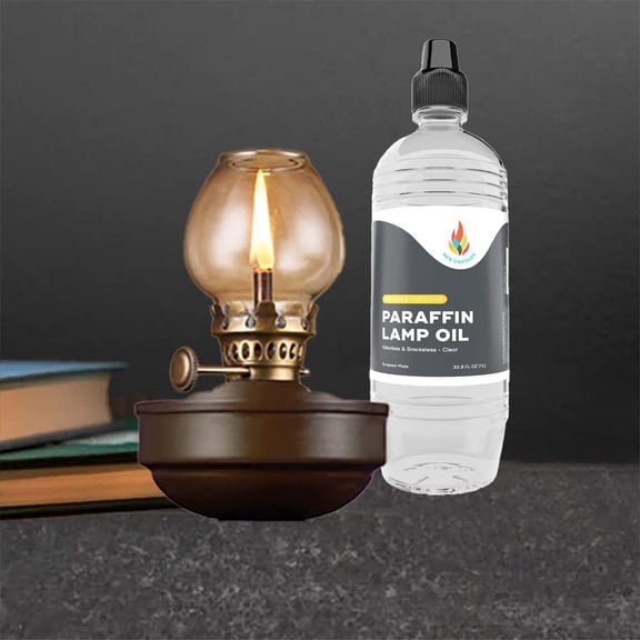 1 Liter Smokeless & Odorless Liquid Paraffin Lamp Oil - Clear - Ultra Clean Burning Fuel for Indoor/Outdoor Use (Pack of 12)
