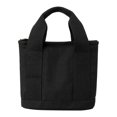 thumbnail image 2 of Bolso de mano superior, organizador de lona, para viajes en la playa, Picnic para profesores adultos , negro Baoblaze Bolso de lona, 2 of 8