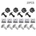 thumbnail image 4 of Riwesomey 20 piezas/Kit debajo de la cubierta de la caja de cambios del motor tornillo portátil extraíble reemplazo de la tuerca del automóvil Vehículos, repuestos y accesorios Mis, 4 of 6