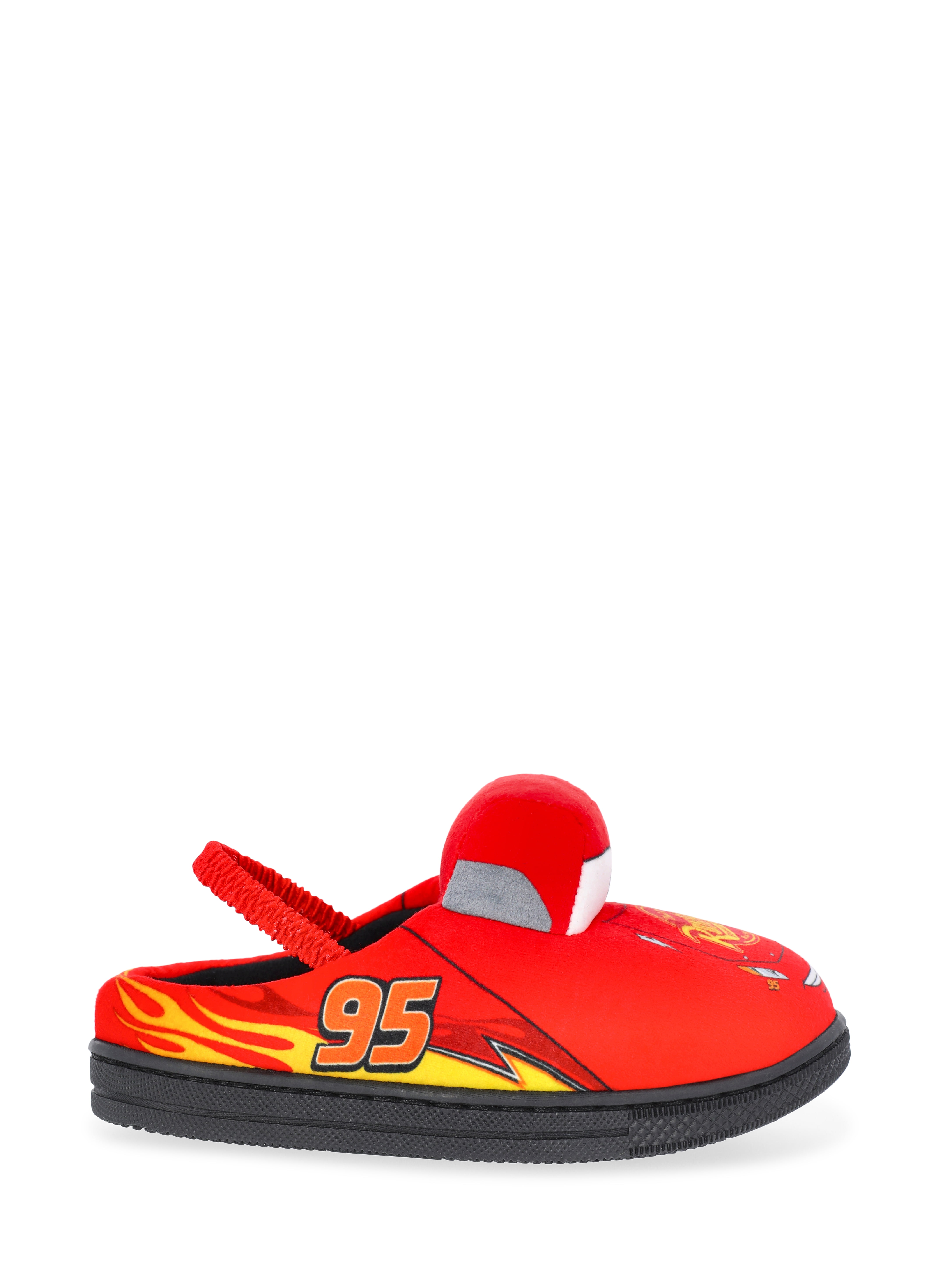Disney Cars Toddler Boys' 3D Character Slippers with Back Strap