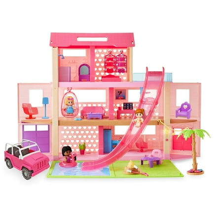 Kid Connection Pool Party Dollhouse Playset for Ages 3 , 44 Pieces