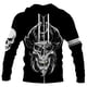 thumbnail image 4 of Nueva sudadera con capucha con cremallera y calavera con estampado 3D para hombre, chaqueta informal de calle de gran tamaño para hombre, ropa de moda retro para otoño e invierno, 4 of 4