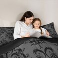 thumbnail image 5 of jejeloiu Ancient Damask Jacquard Bedding Comforter Set,Vintage Victorian Baroque Twin Comforter Sets,Magic Animal Dragon Bedding Set For Kids,Microfiber Bedroom Decor Reversible,2pcs, 5 of 8